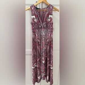 INC sweet meadow pink rejoicing paisley sleeveless dress size small NWT